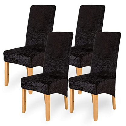Chair Covers 4 Pack Chair Cover Elasticity Spandex Universal Covers for Chairs Modern and Elegant Look Chair Protection Covers With Elastic Band for Dining Room, Banquets, Parties, and Decoration