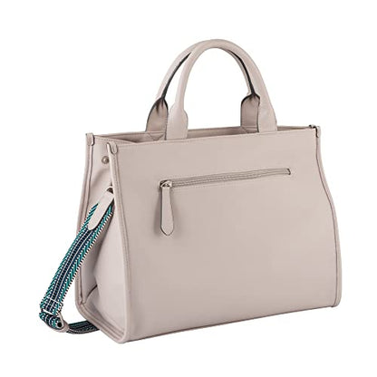 TOM TAILOR bags Teresa women's shopper shoulder bag with zipper medium gray.