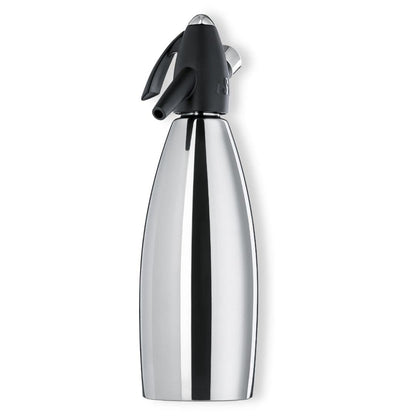 iSi siphon, soda maker for carbonated water, includes stainless steel bottle, adds carbonation to water, ideal for drinks & cocktails, black, 8.5 x 8.5 x 31.5 cm