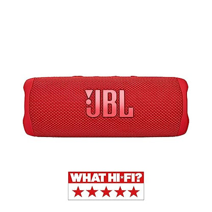 JBL Flip 6 Bluetooth Speaker - Red - Waterproof, portable speaker with 2-way speaker system for powerful sound - Play wireless music for up to 12 hours.