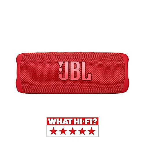 JBL Flip 6 Bluetooth Speaker - Red - Waterproof, portable speaker with 2-way speaker system for powerful sound - Play wireless music for up to 12 hours.