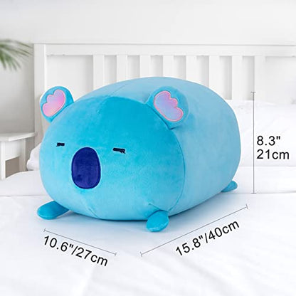 Mewaii plush toy stuffed animal Kawaii plush pillow koala for kids. Stuffed cuddly toy animal plush cushion gift plush pillow for ages 3 and up.