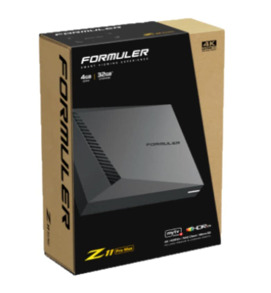 Formuler Z11 Pro Max 4K Android 11 Dual Band 5G Gigabit LAN 4GB RAM 32GB Storage with Premium IR1 Remote Control