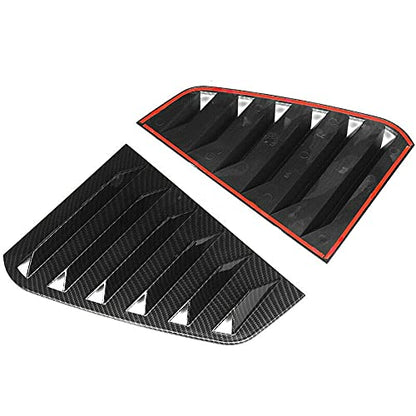 Active window blinds for rear Golf 7 R 7 7.5 2013-2020 Racing style window blinds Ventilation cover Black