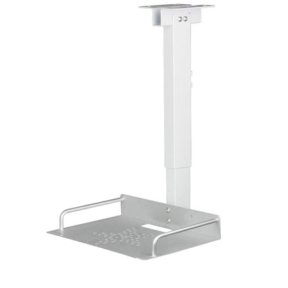 Rough Universal Projector Mount for Ceiling/Wall, Capacity 1.5kg - Tray 24×20 cm - Adjustable 34-56cm, Cable Management, Aluminum + Stainless Steel, For Projectors, Video Conferencing Cameras, Routers