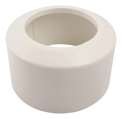 Sanitop-Wingenroth clamping rosette for connection bend or pipe | Ø 110 mm | Height 100 mm | Wall rosette for toilet | Covering up unsightly areas | Cover rosette for toilet | Plastic | Pergamon | 21788 0