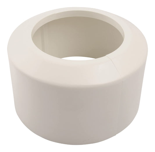 Sanitop-Wingenroth clamping rosette for connection bend or pipe | Ø 110 mm | Height 100 mm | Wall rosette for toilet | Covering up unsightly areas | Cover rosette for toilet | Plastic | Pergamon | 21788 0