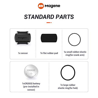 Magene S3 + speed sensor and cadence sensor, ANT+ and Bluetooth 4.0 Wireless bike speed sensor RPM bike computer