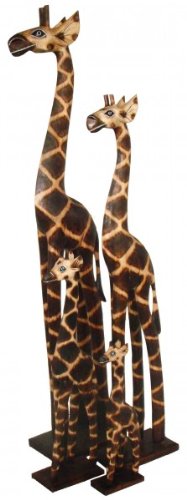 Woru wooden giraffe decorative giraffe, size: approx. 100 cm