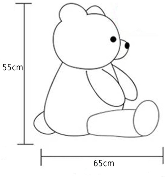 SNOWOLF 110cm Giant XXL Teddy Bear Cuddly Bear 110cm Soft Toy Large Plush Bear with Bow (1.1m, Pink)