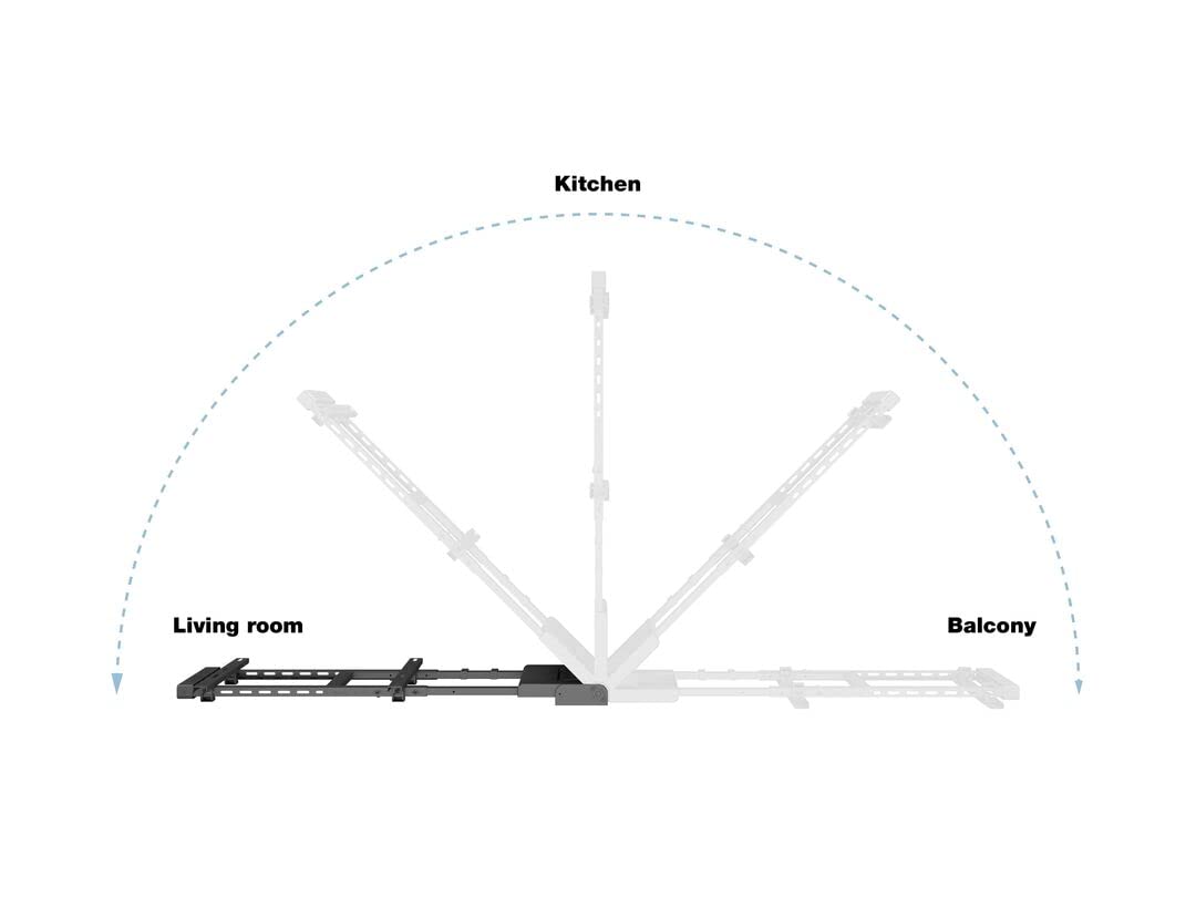 MULTIBRACKETS - TV wall mount with motor and remote control for TV. Ref. Motorswingarm XL Large.
