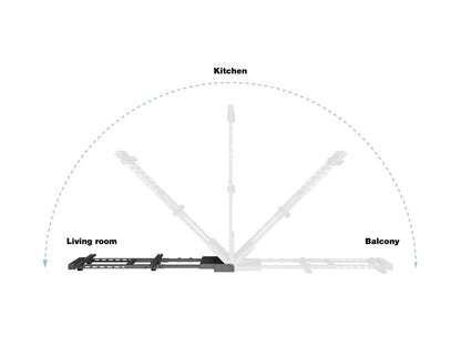 MULTIBRACKETS - TV wall mount with motor and remote control for TV. Ref. Motorswingarm XL Large.