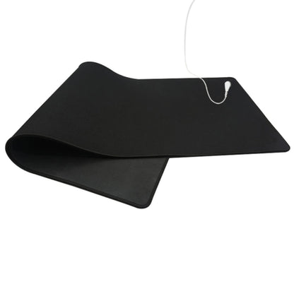 Grounding mat, 100 * 30cm, Grounding mat set with EU grounding cable, Universal grounding mat antistatic mat for under the desk, table, sofa (100 * 30 CM)