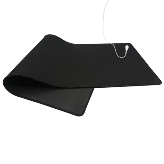 Grounding mat, 100 * 30cm, Grounding mat set with EU grounding cable, Universal grounding mat antistatic mat for under the desk, table, sofa (100 * 30 CM)