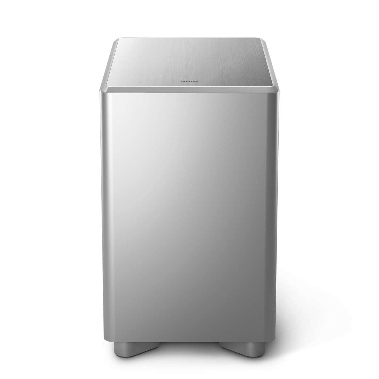 Philips TAW8506 Wireless Subwoofer, 20cm subwoofer for Philips TV, 300W max, Super Bass subwoofer for home cinema, DTS PlayFi, Dimensions: 24 x 39 x 40 cm, Silver design, TAW8506/10