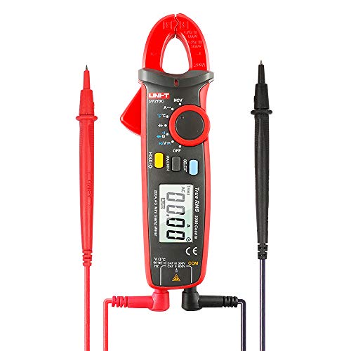 YIRU UNI-T UT210C 200A AC RMS Auto-Range Digital Clamp Meter with AC/DC voltage multimeter with ohm, capacitance, NCV, and temperature test (C/F).