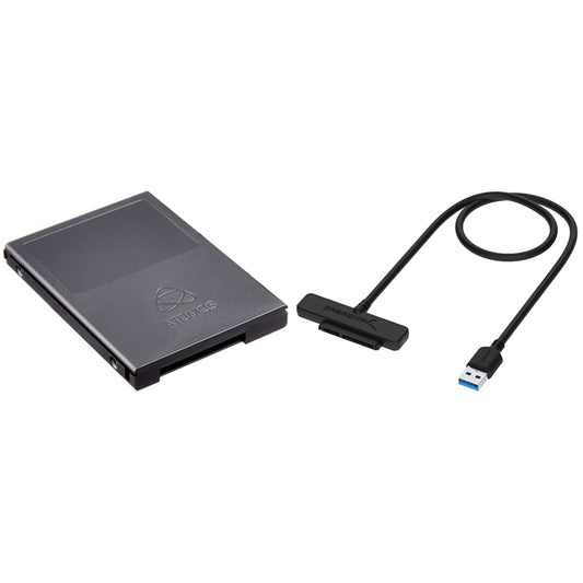 Atomos ATOMCAD112 Master Caddy II Hard Drive Case (5 pack) & Sabrent SATA Cable Adapter, USB 3.0 to SSD/2.5-Inch SATA Hard Drive Adapter (EC-SSHD)