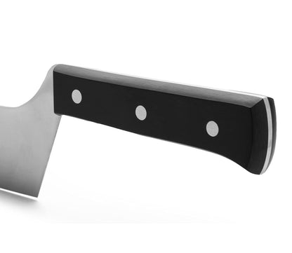 Arcos Universal Professional Cheese Knife 290mm with 2 handles, made of stainless steel and Polyoxymethylene handle, dishwasher safe, color black