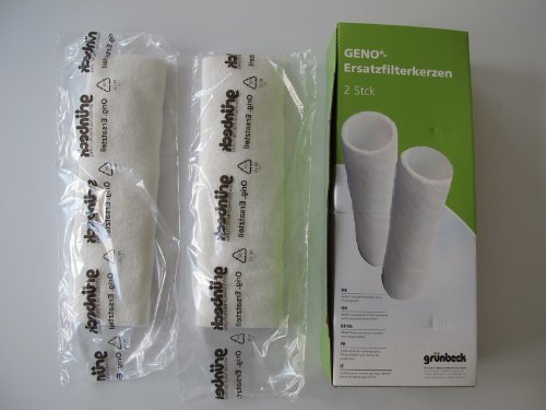 Greenbeck replacement filters for water filter FS 1 1/4" 2-pack (80 µm without protective hood) *** (filter sleeve fleece filter fine filter house water filter candle filter replacement candle filter)
