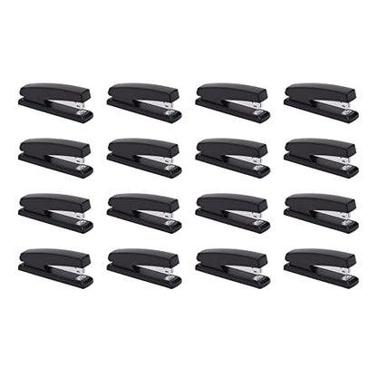 Amazon Basics - Stapler with 1000 Staples - Black, 16-Pack.