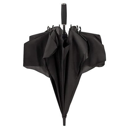 LILIENFELD Umbrella Partners Umbrella XL 148 cm x 99 cm Women Men Fiberglass 10 Ribs Very Stable Maxi Black