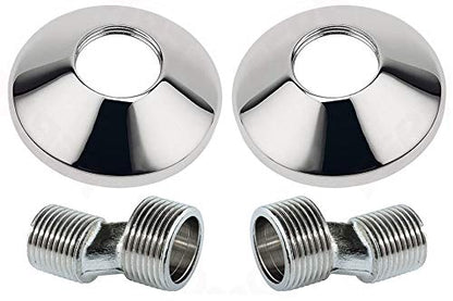 Wall-mounted faucet with diverter, connection hose, and shower hose.