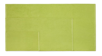 Top Towel - Combo - Large bath towels - Bathroom hand towels - 2 face or bidet towels + 2 hand or sink towels + 2 shower towels - 100% cotton - Lime