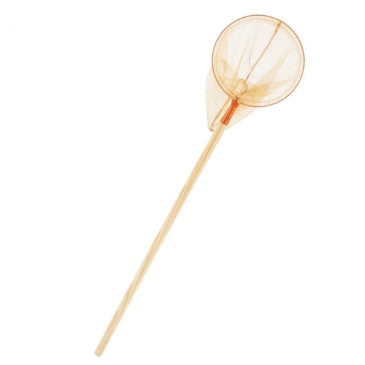 Record Butterfly Net for Kids (Metal, Orange) with Wooden Handle (72 cm) - ⌀ 23 cm - Total length 102 cm - for children ages 3 and up.