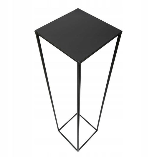 HowHomely Flower Stand Metal Black 100 cm High - Solid and Sturdy Metal Plant Stand - Plant Holder for Decoration in Living Room, Bedroom, or Office