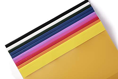 DURABLE Hunke & Jochheim DURALUX® quick folder for A4 extra wide, 280x332mm (10 assorted colors | transparent cover)