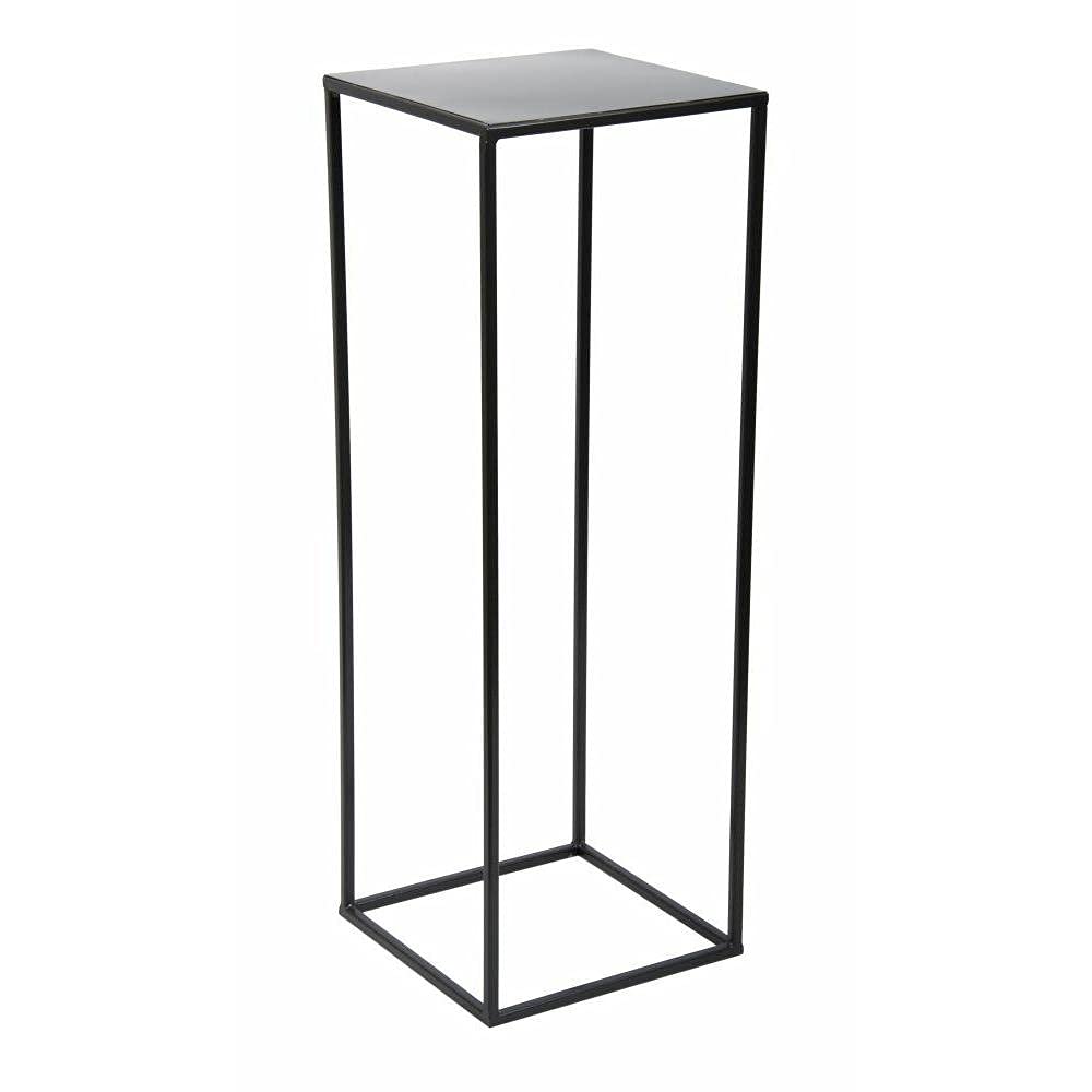 HowHomely Flower Stand Metal Black 70 cm High - Solid and Sturdy Metal Flower Stand - Plant stand for decoration in living room, bedroom, or office.