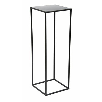 HowHomely Flower Stand Metal Black 70 cm High - Solid and Sturdy Metal Flower Stand - Plant stand for decoration in living room, bedroom, or office.