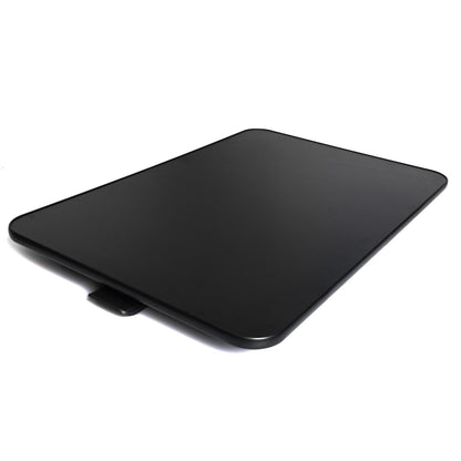 KD Essentials - Desk standing desk converter, 5.5-41 cm height adjustable table to work standing up, extra wide (ergonomic standing desk with 10 kg weight capacity for large laptops/monitors, black)