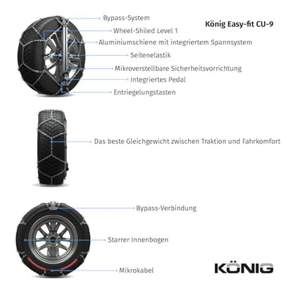 King Easy-Fit CU-9 095 - Snow chains