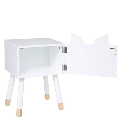 Atmosphera - Children's bedside table Fox - white - wood - Multicolor