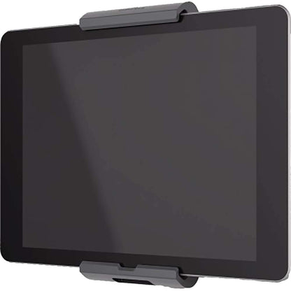 Durable tablet wall mount (with swivel arm for 7-13 inch tablets, 360° rotation with theft protection) silver/anthracite, 893423