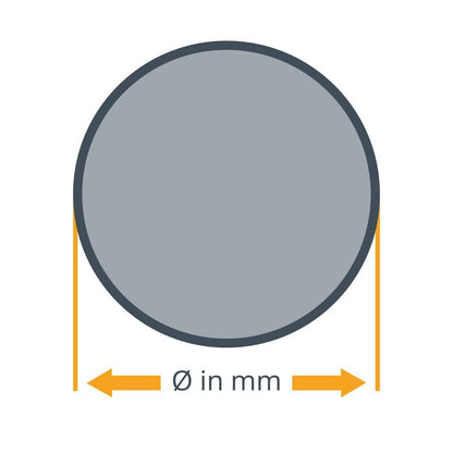 Aluminum round diameter Ø 24mm | Length = 1000mm (100cm) Round rod for turning, milling, drilling, sawing