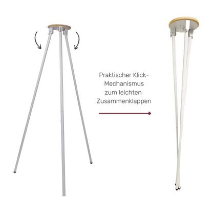 HOBEA-Germany hammock stand for baby hammock and baby swing (white)