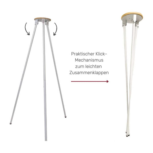 HOBEA-Germany hammock stand for baby hammock and baby swing (white)