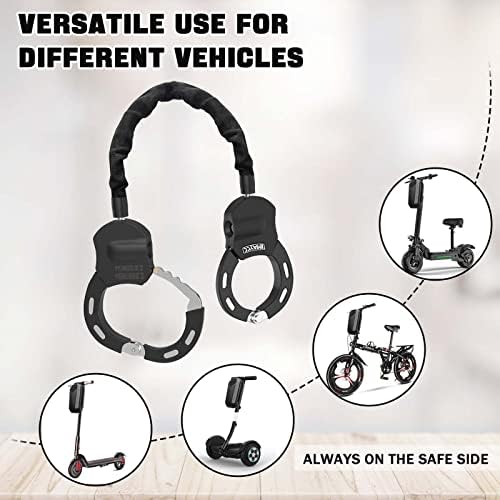 IMAYCC E Scooter lock, handcuff lock, bicycle accessory, lock for e scooter, includes a portable hanging bag.