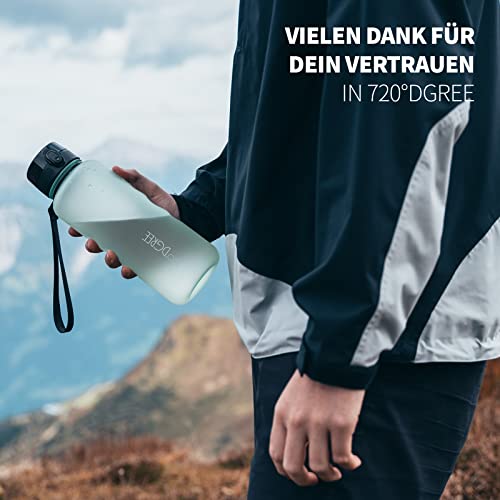 720°DGREE Kids Water Bottle 500ml “uberBottle“ softTouch +Fruit Infuser - Leakproof, BPA-Free - Slim Tritan Water Bottle for School, Sports, Fitness - Lightweight, Impact-resistant, Reusable