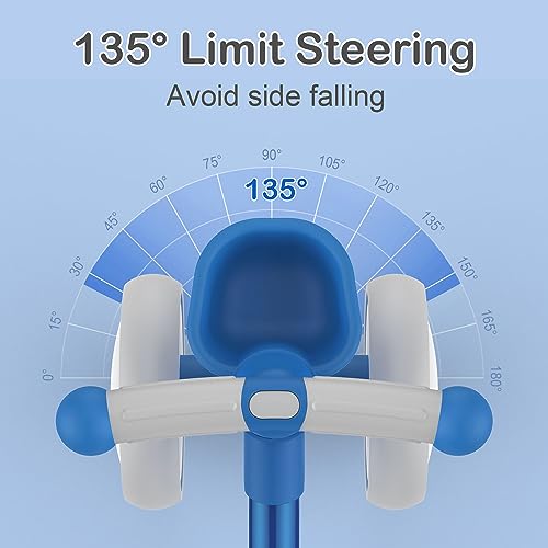 Umatoll Kids Balance Bike from 1 year, Toy for 12-24 months, Baby walking bike with basket for boys girls, Gifts for 1 year old birthday (Blue)