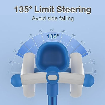 Umatoll Kids Balance Bike from 1 year, Toy for 12-24 months, Baby walking bike with basket for boys girls, Gifts for 1 year old birthday (Blue)
