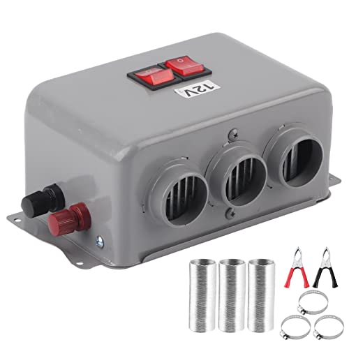 12V car heater, car heating, 12V compact 3-hole 600W - 800W rapid winter heater warmer frost removal defoggers low noise winter item winter defroster demister windshields