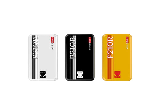 KODAK Mini Printer P210 Retro 2 + cartridge and paper for 30 photos - printer with Bluetooth - photos format CB 5.3 x 8.6 cm - lithium battery - thermosublimation 4 Pass