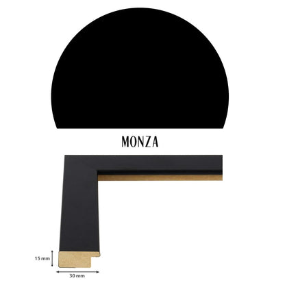 Picture shop-24 Picture frame Monza in BLACK in 60 X 60 photo frame, change frame, poster frame, puzzle frame
