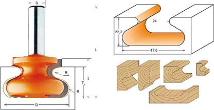 CMT ORANGE TOOLS 955.102.11 - Carbide Tipped Slot Cutter Z2 S=8 D=19.05X19.05