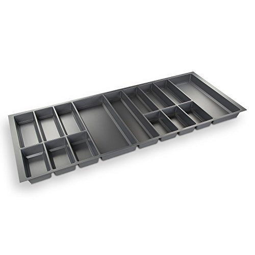 Orga-Box® IV UNIVERSAL cutlery insert cutlery tray silver grey for 120 drawer (473.5 x 1126 mm)