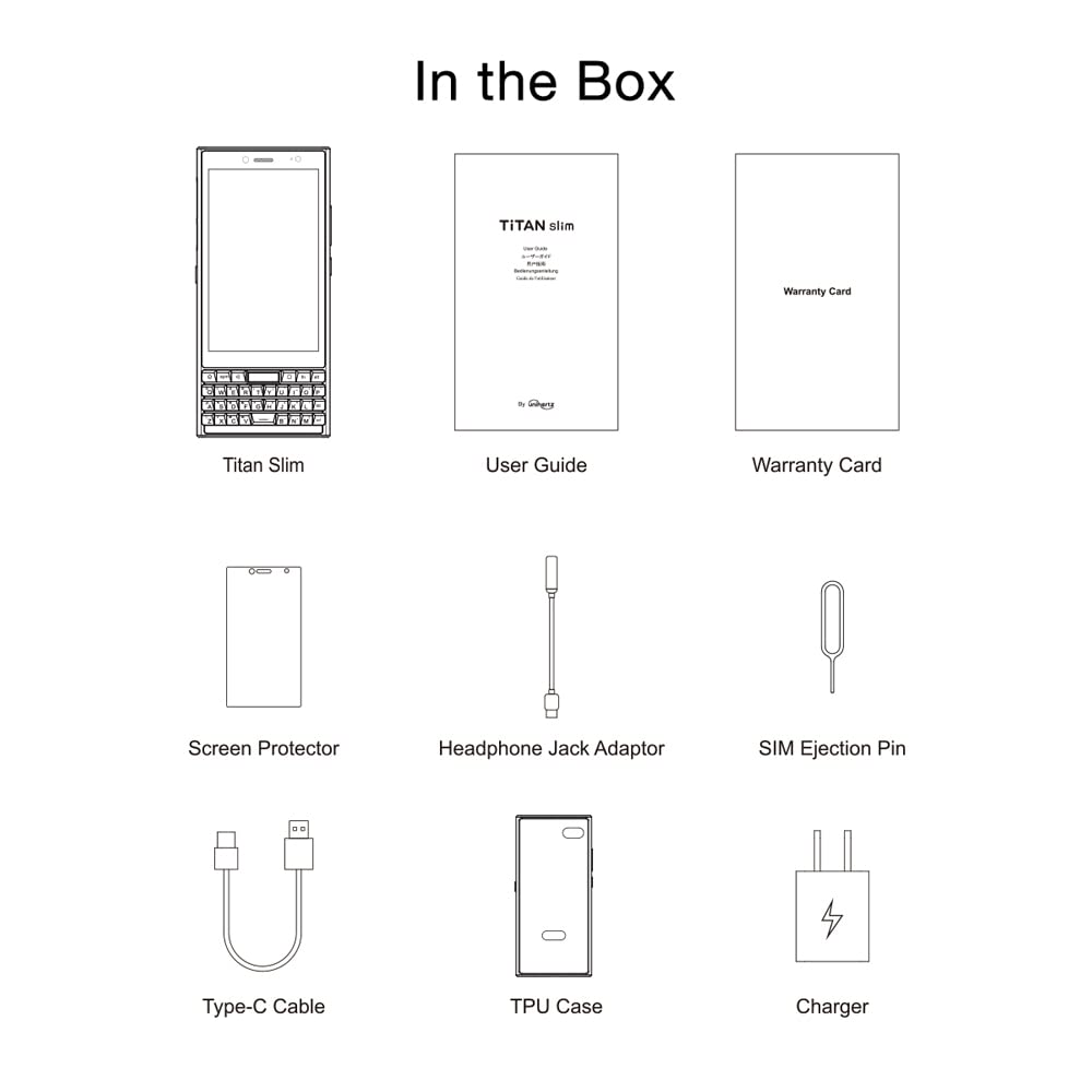 Unihertz Titan Slim, the new slim QWERTY 4G smartphone with Android 11, unlocked NFC smart phone.