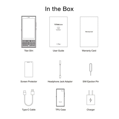 Unihertz Titan Slim, the new slim QWERTY 4G smartphone with Android 11, unlocked NFC smart phone.